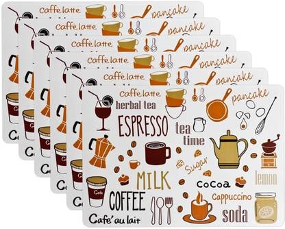 YELONA Rectangular Pack of 6 Table Placemat