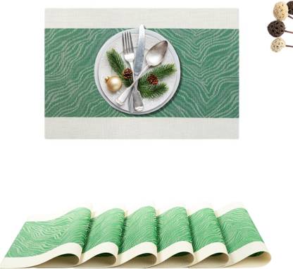 YELONA Rectangular Pack of 6 Table Placemat