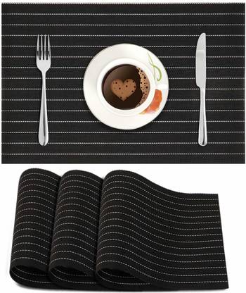 HOKiPO Rectangular Pack of 4 Table Placemat