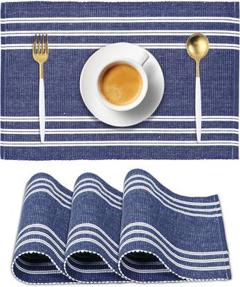 HOKiPO Rectangular Pack of 4 Table Placemat