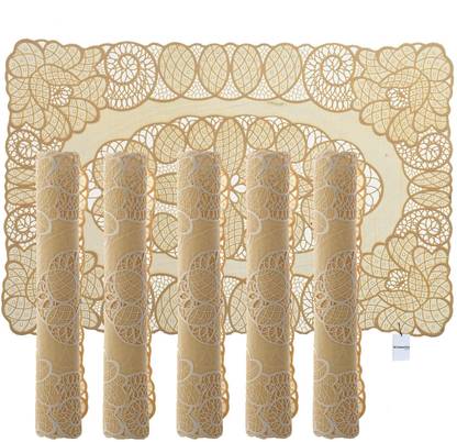 HOMESTIC Rectangular Pack of 6 Table Placemat