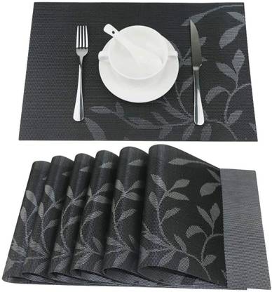 Glosstiy Glam Rectangular Pack of 6 Table Placemat