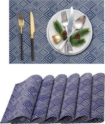 UniKart Rectangular Pack of 6 Table Placemat