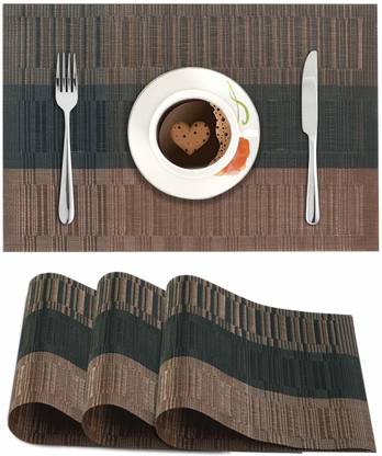 होकिपो रेक्टेंगुलर 4 का पैक टेबल प्लेसमेट