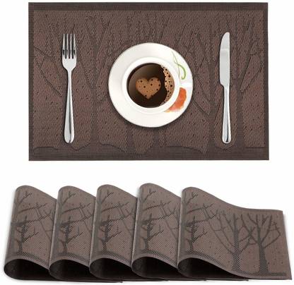HOKiPO Rectangular Pack of 6 Table Placemat