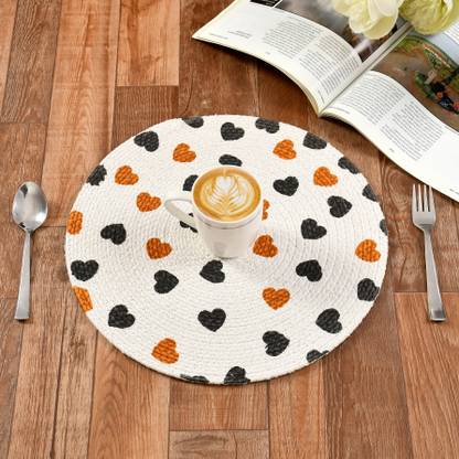 STAR TEX Round Pack of 4 Table Placemat