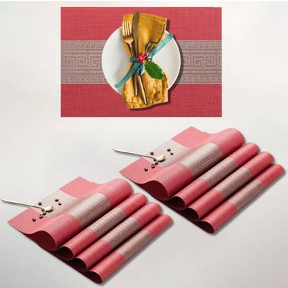 YELONA Rectangular Pack of 8 Table Placemat