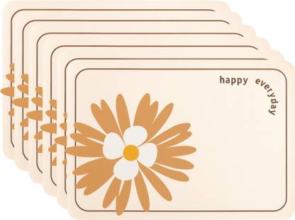 YELONA Rectangular Pack of 6 Table Placemat