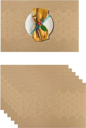 YELONA Rectangular Pack of 6 Table Placemat