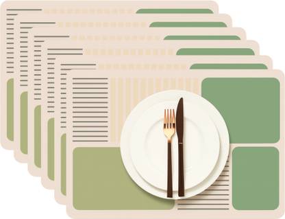 YELONA Rectangular Pack of 6 Table Placemat