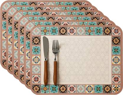 YELONA Rectangular Pack of 6 Table Placemat