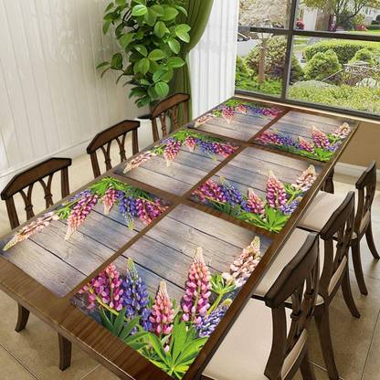 LooMantha Rectangular Pack of 6 Table Placemat