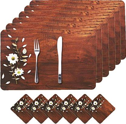 KUBER INDUSTRIES Rectangular Pack of 6 Table Placemat