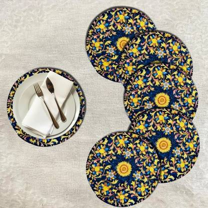 Artistic Den Round Pack of 6 Table Placemat