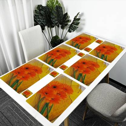 REVEXO Rectangular Pack of 6 Table Placemat