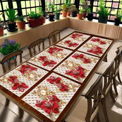 REVEXO Rectangular Pack of 6 Table Placemat