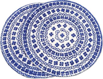 shiv charan Round Pack of 2 Table Placemat