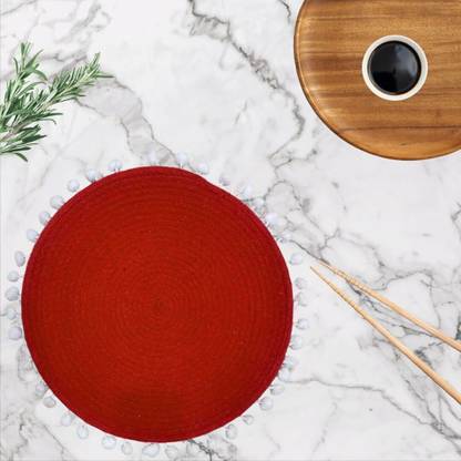 DKDECORATIVE Round Pack of 1 Table Placemat