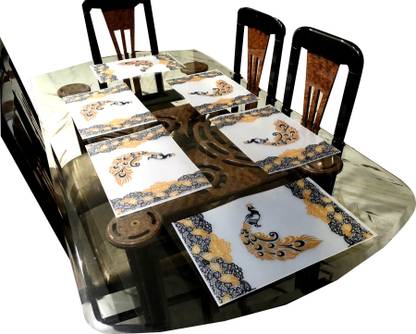 LaVichitra Rectangular Pack of 6 Table Placemat
