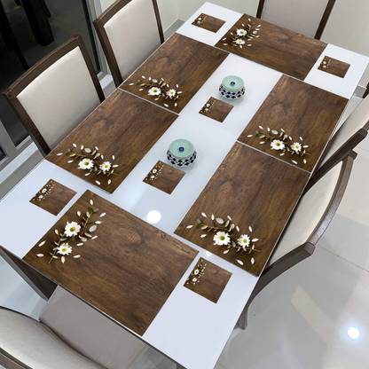 REVEXO Rectangular Pack of 6 Table Placemat