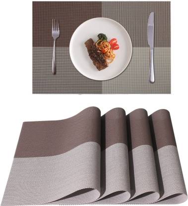 YELONA Rectangular Pack of 4 Table Placemat