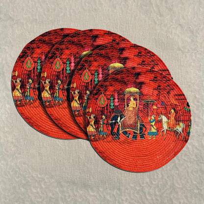 Artistic Den Round Pack of 4 Table Placemat