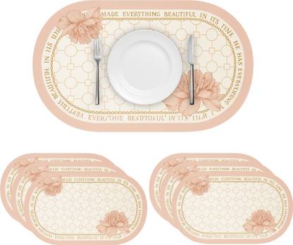 YELONA Rectangular Pack of 6 Table Placemat