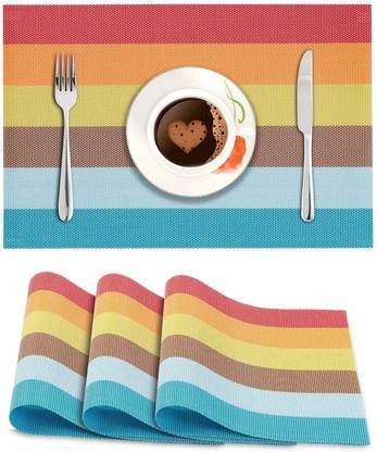 HOKiPO Rectangular Pack of 4 Table Placemat