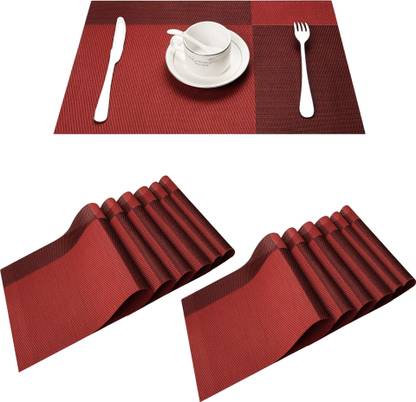 YELONA Rectangular Pack of 12 Table Placemat