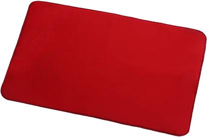 Heart Home Reversible Dish Drying Mat With Absorbent Parity For Kitchen 19"x 15"(Red) Dry Microfiber Cleaning Cloth