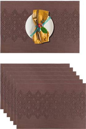 YELONA Rectangular Pack of 6 Table Placemat