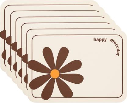 YELONA Rectangular Pack of 6 Table Placemat