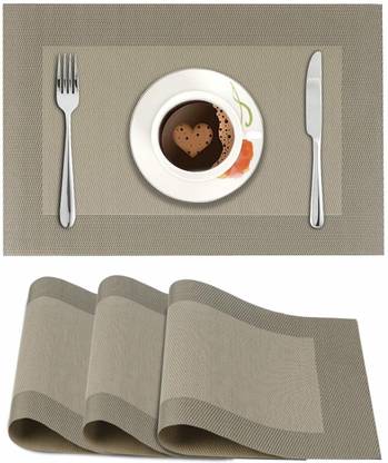 HOKiPO Rectangular Pack of 4 Table Placemat