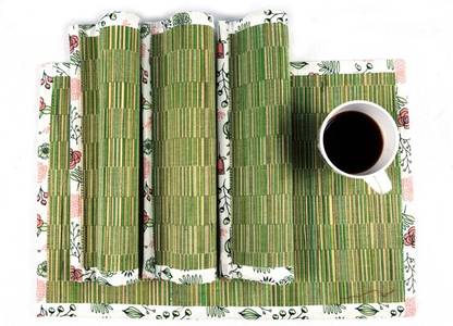 Lushmaart Handloom Tex Rectangular Pack of 6 Table Placemat