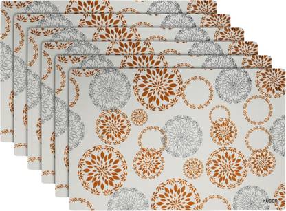KUBER INDUSTRIES Rectangular Pack of 6 Table Placemat