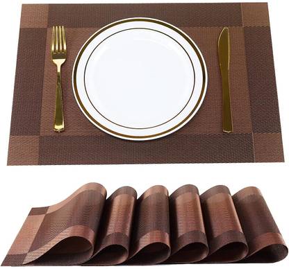 Gabani fashion Rectangular Pack of 6 Table Placemat