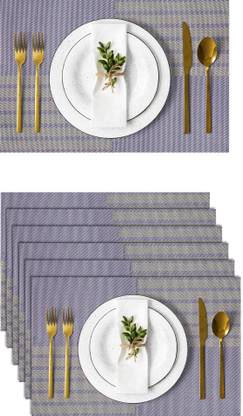 YELONA Rectangular Pack of 6 Table Placemat