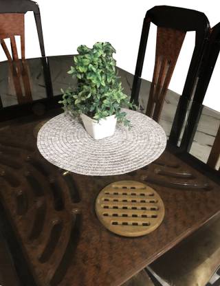 DELHI PVC CORP Round Pack of 1 Table Placemat