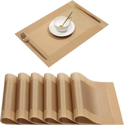 YELONA Rectangular Pack of 6 Table Placemat
