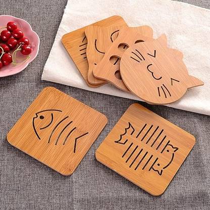 TAPAHPRIYAY Square Pack of 6 Table Placemat