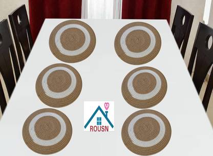 ROUSN Round Pack of 6 Table Placemat