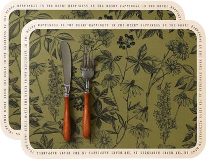 YELONA Rectangular Pack of 2 Table Placemat