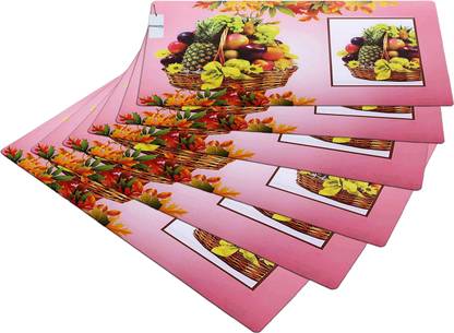 HOMESTIC Rectangular Pack of 6 Table Placemat