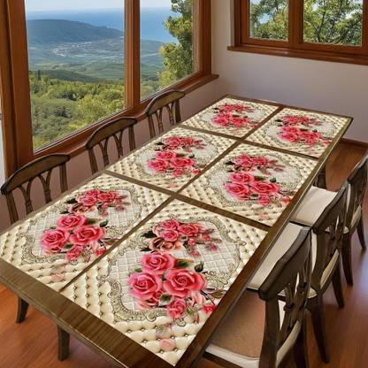 REVEXO Rectangular Pack of 6 Table Placemat