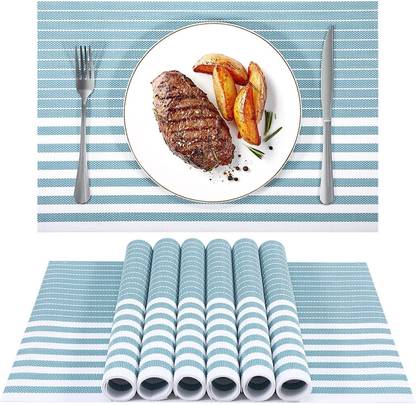 YELONA Rectangular Pack of 6 Table Placemat