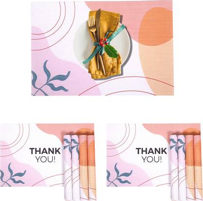 UniKart Rectangular Pack of 8 Table Placemat