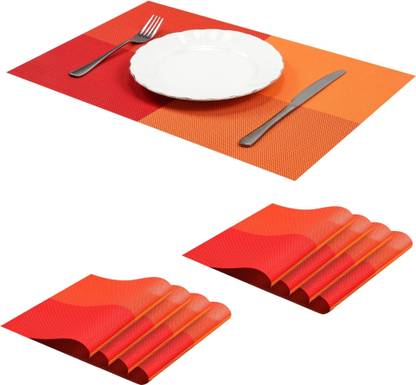 YELONA Rectangular Pack of 8 Table Placemat