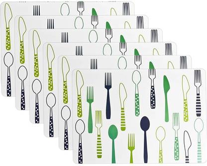 YELONA Rectangular Pack of 6 Table Placemat