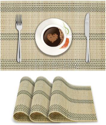 HOKiPO Rectangular Pack of 4 Table Placemat