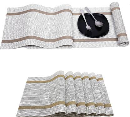 YELONA Rectangular Pack of 7 Table Placemat